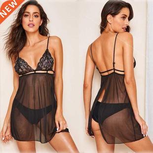 suspender women nightdress mesh lingerie Sexy sexy