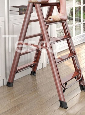 Household aluminum alloy ladder dual-purpose folding multifu