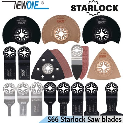 NEWONE 66pcs Starlock blade Oscillating Tool Saw Blades Set
