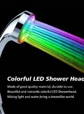 New Hot 1pcs 7 Color Hand Shower Handing Led Shower Head