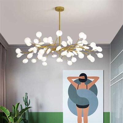 Modern LED Chandelier Living Room Bedroom Kitchen Nordic Gor