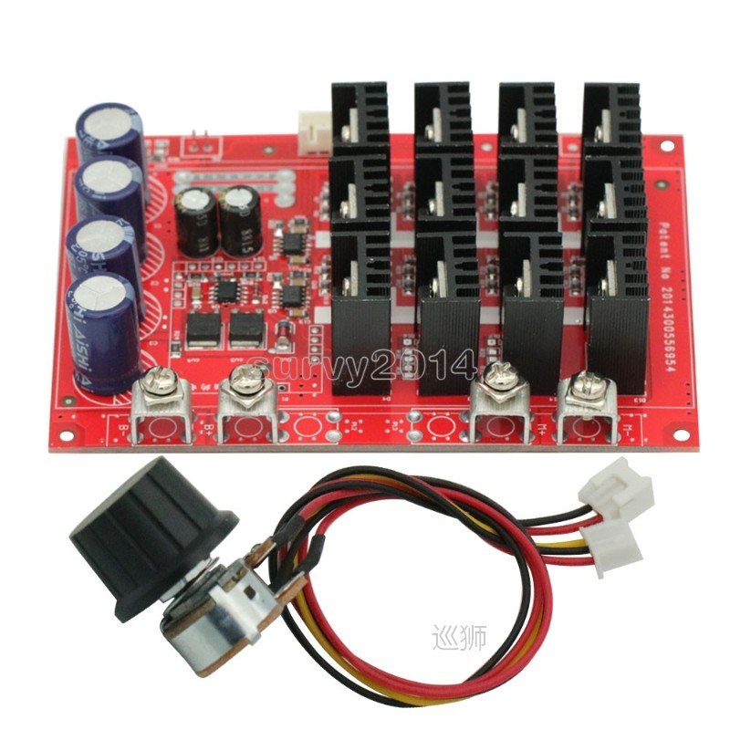 3000W 60A 50V Speed Controller PWM Motor Speed Regulator DC