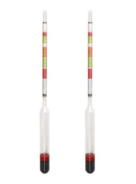 2pcs Triple Scale Hydrometer Self Brewed Wine Sugar Meter fo