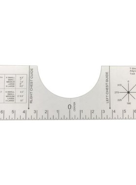 Folding Tee Ruler Guide 适用于 Applying Vinyl and Sublimatio