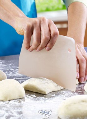 New 2PCS Dough Scrapers Cream Smooth Cake Spatula Baking Scr