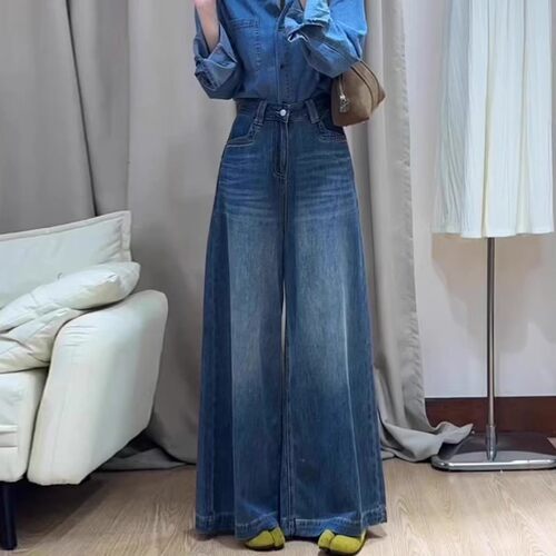 【送运费险】美式复古直筒牛仔裤