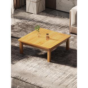 方桌正方形炕桌吃饭桌飘窗桌榻榻米实木家用床上桌竹小茶几矮桌子