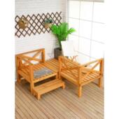 防腐木地板户外实木休闲平台庭院室外露台防水地台露天花园榻榻米