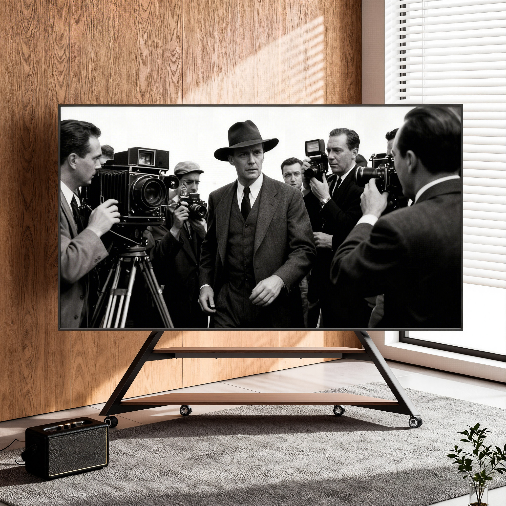 极简黑色电视机架支架客厅大尺寸适用75/85/98/100寸索尼海信小米,大家电,电视机架,淘宝优惠券,粉丝福利购,淘宝优惠卷