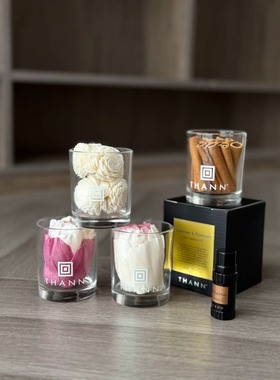 THANN庭润泰国无火香薰精油扩香器肉桂甜橙薰衣草玫瑰柠檬草伯爵