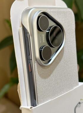 复古亚麻白色贴皮适用华为Pura70Pro+手机壳毛麻p80磁吸Ultra裸机感无边框mate70/60pro防指纹散热硬壳男女款