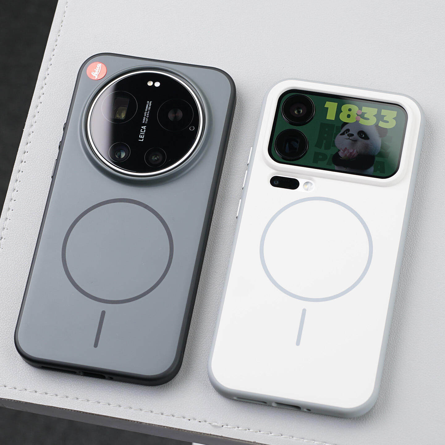 高颜值肤感无界黑灰色磁吸充电适用小米17Ultra手机壳17Pro商务简约17promax全包金属按键Xiaomi15防摔手感好