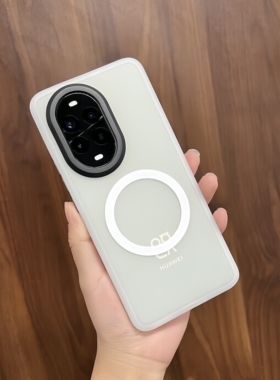 高端浩瀚冰河适用华为Nova14Pro手机壳Nova14Ultra磨砂nova13雾面白色12内置磁吸轻奢亚克力防摔男女全包黑色