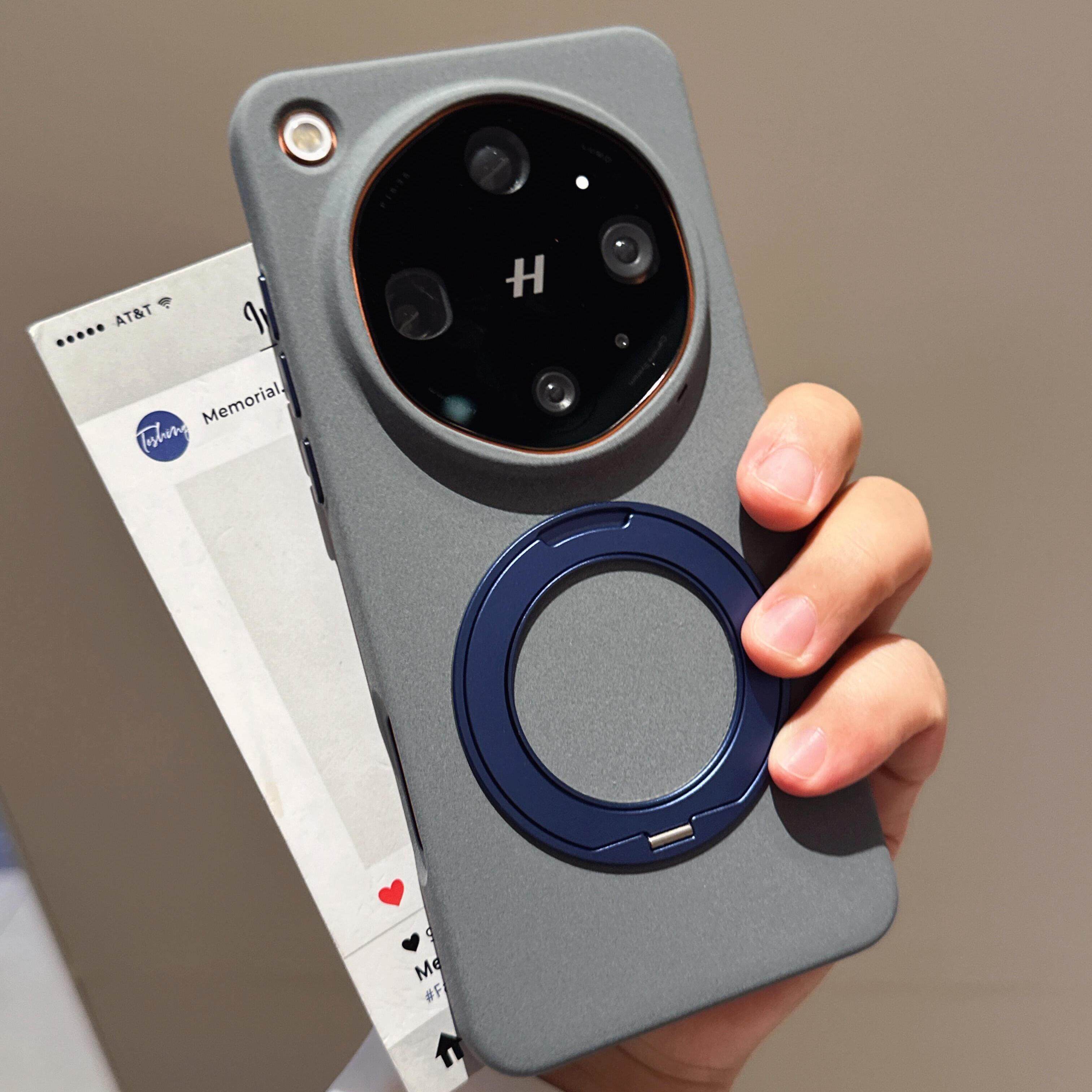 岩砂360°旋转支架磁吸适用OPPOFindX9Ultra手机壳findx9spro情侣款高级灰色1+15T超薄防指纹粗磨砂硬壳大孔