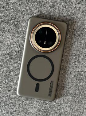 潮款条码透黑色柔纱PC适用华为mate70pro手机壳Mate60Pro+磨砂mate50超薄磁吸m40高级感30全包个性创意硬壳男