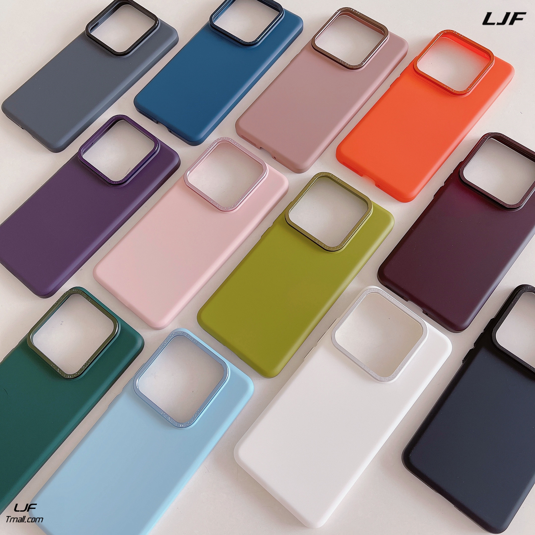 微磨砂独立按键适用小米14Pro手机壳Xiaomi14/13简约蓝色亲肤手感薄款防尘孔金属镜头框情侣时尚PC全包纯色男