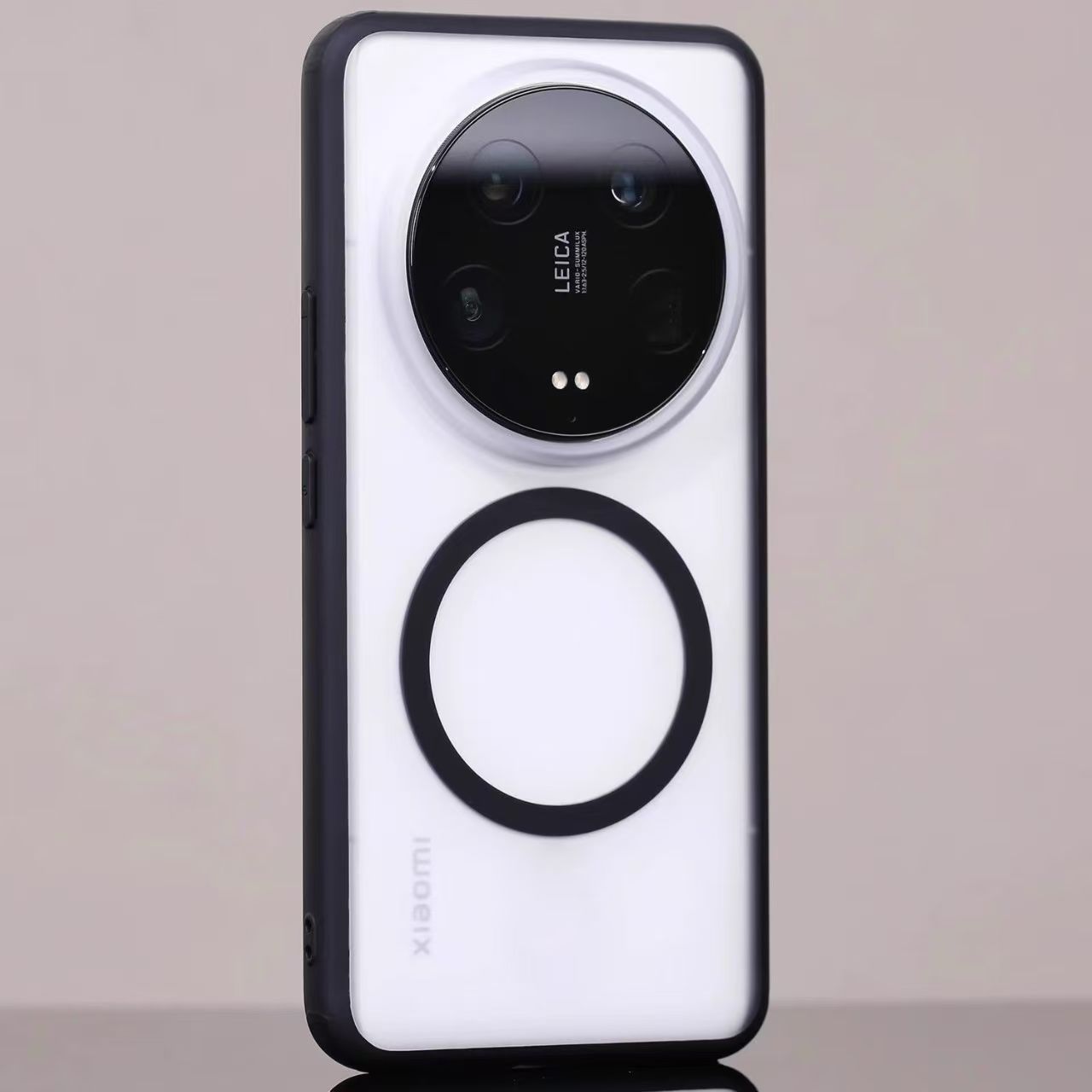 磨砂透明护甲内置磁吸适用小米15Ultra手机壳冰晶亚克力15Pro简约14Tpro肤感全包13U黑色边防摔K80高级感男女
