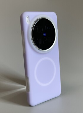 果冻葡萄紫色液态硅胶适用vivoX300Pro手机壳x200promini简约情侣款X200Ultra磁吸X100S全包防摔内植绒保护套