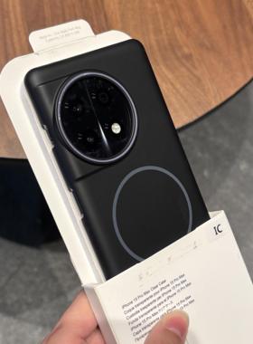 适用一加ACE5pro手机壳1+ace5至尊竞速高级感黑色1+13商务1+ace2柔润Beats同款细圈磁吸1+ace3轻薄款硬壳撞色