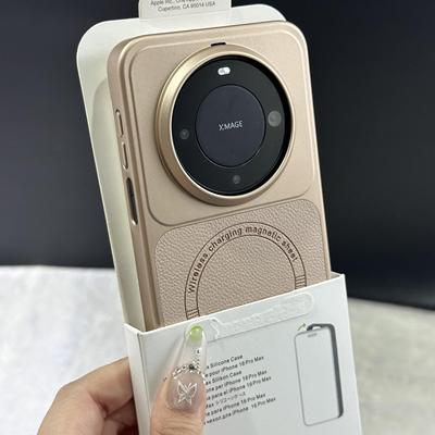 新款轻奢高级香槟金色荔枝纹适用华为mate80promax手机壳Mate70Air电镀贴皮Mate80Pro全包磁吸充电防指纹硬壳