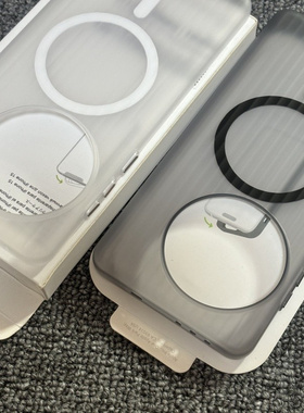 瓦楞纹冰雾磁吸适用一加13手机壳1+12肤感13T立体光栅1+ACE2Pro全包散热硬壳磨砂透白色透明行李箱竖条纹男女