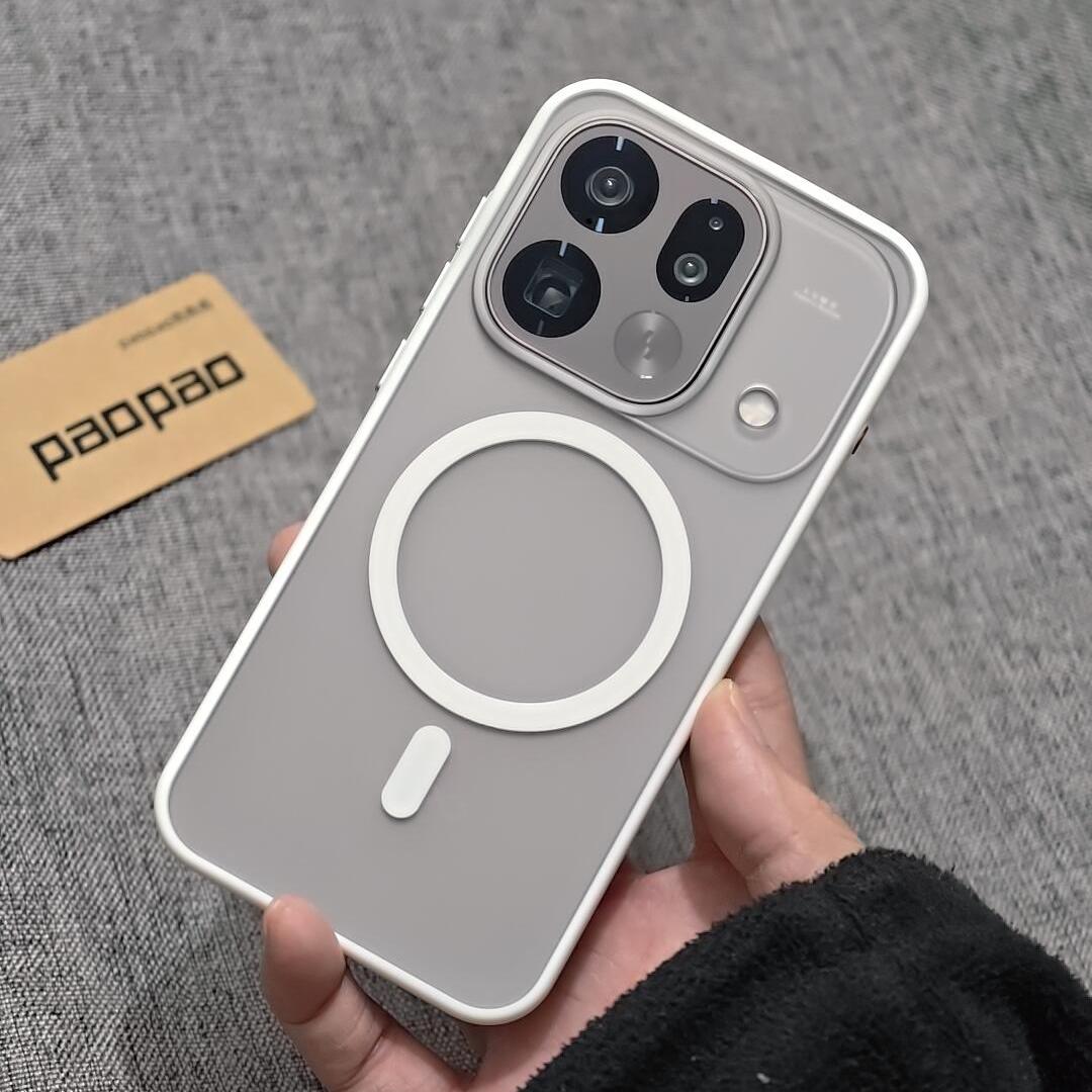 金属独立按键磁吸无界适用OPPO手机壳FindX9sPro透白色FindX9Ultra防摔X9Pro简约1+15T全包磨砂保护套潮男女