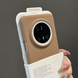 全包沙漠金液态硅胶80promax适用华为mate70pro 手机壳70RS软糯mate60Pro耐脏不会发黄5040e简约纯色防摔男女