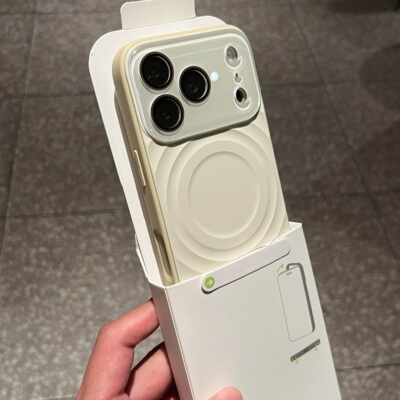 古董白色波漾液态大视窗适用苹果17promax手机壳硅胶防摔iPhone17/16Pro高颜值15PM全包镜头膜保护套男女新款