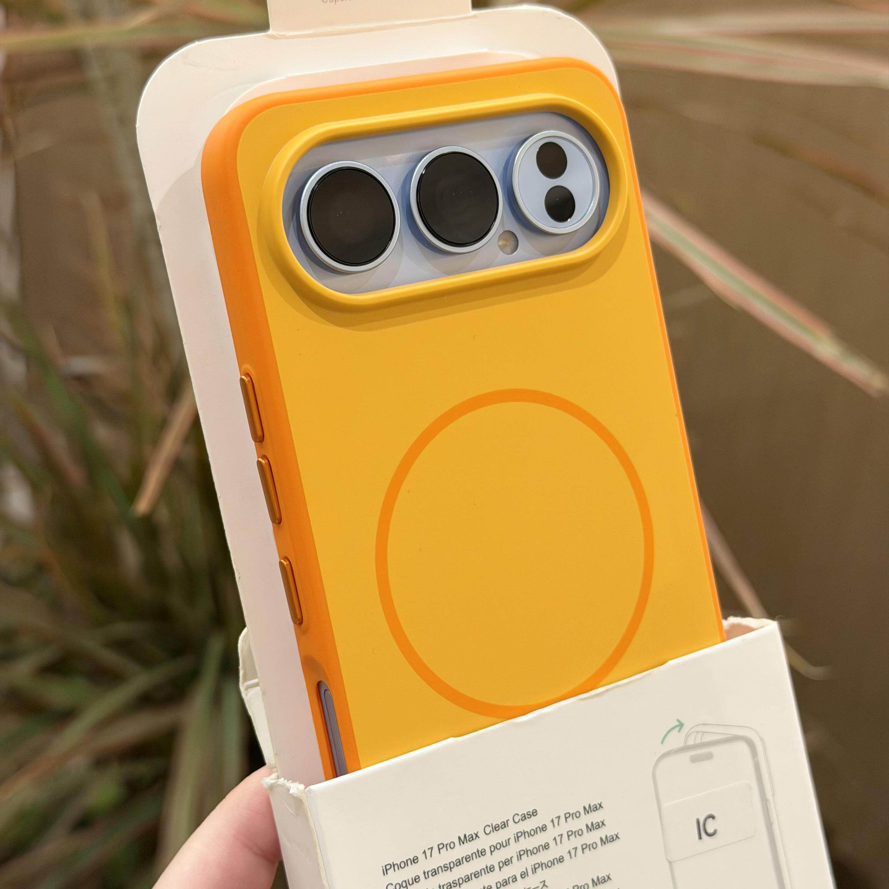 星光橙色彩盾肤感细磁吸适用荣耀500手机壳500Pro独立金属按键魔术magic8pro全包大孔不会发黄防摔保护套新款