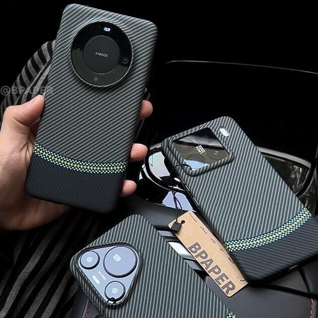 凯夫拉纹理适用华为Mate80Promax手机壳Mate70Pro+立体线条Pura70Ultra仿碳纤维小米13/14/15sPro轻薄6高级感