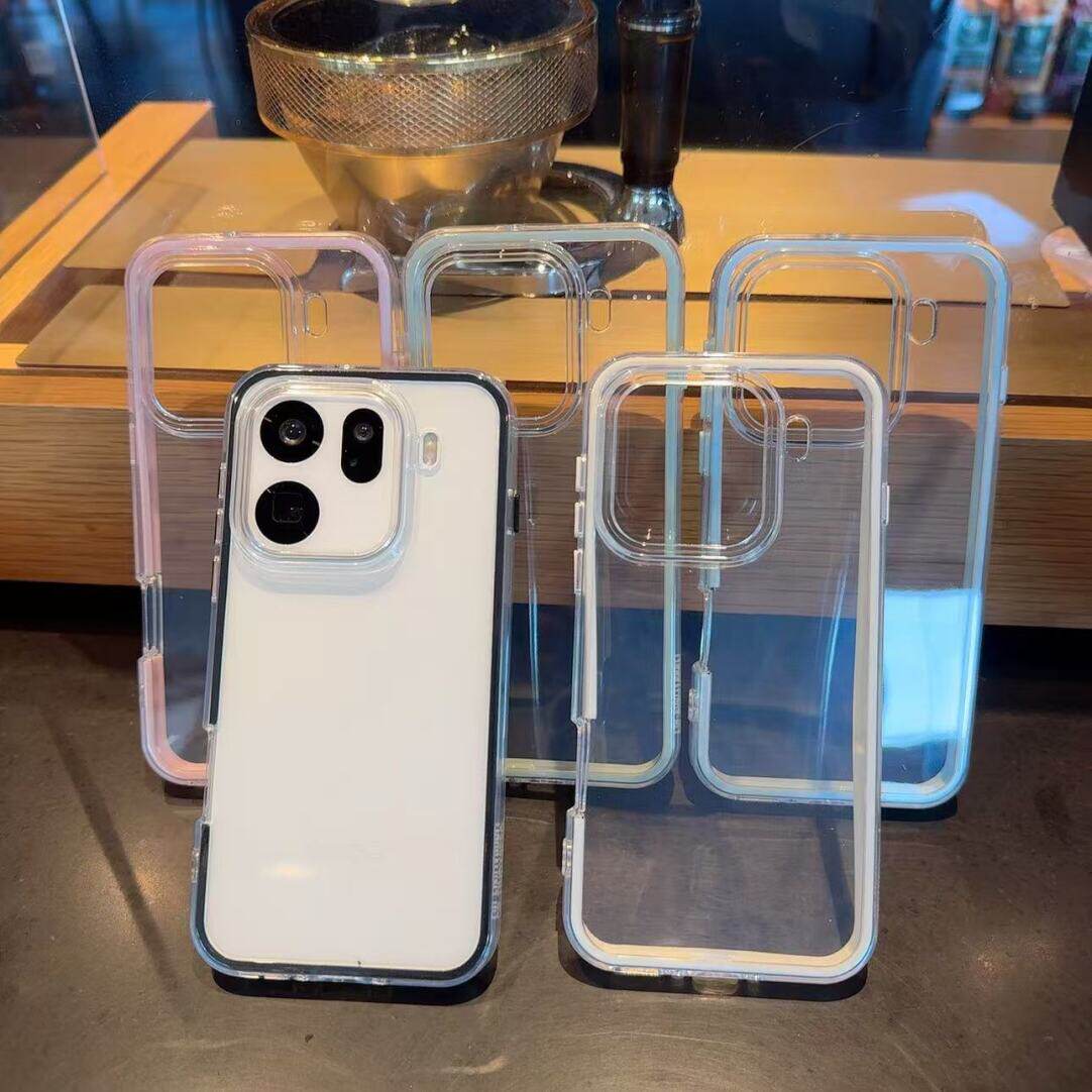 多巴胺二合一适用OPPOFindX9Pro手机壳findx8s+全包findX7Ultra简约X8Pro高级X6撞色Reno14透明13防摔边框12