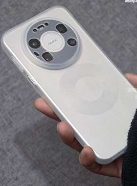 超薄磨砂透白色磁吸全包适用华为mate80promax手机壳Mate70air裸机感60pro+精孔50软40简约pura80ultra防摔款