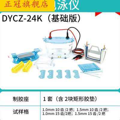 水平电泳槽电泳仪实验室琼脂糖核酸凝胶制胶器DYCZ-24K双板垂直