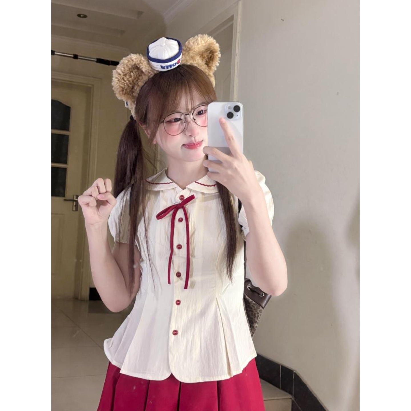 显瘦小众设计感两件套女