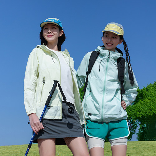 UPF50+户外连帽防晒衣男女夏季轻薄透气防紫外线运动外套皮肤衣