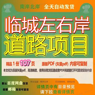 临城左右岸道路项目107页 项目道路资料文档优质左右岸临城