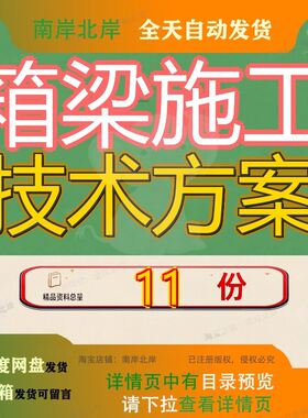 箱梁施工技术方案预应力砼或预应力混凝土连续号块专项安全专项