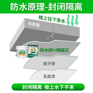 天花板漏水修补水补漏材料墙面内渗水室内根墙CXK管卫防生间堵漏