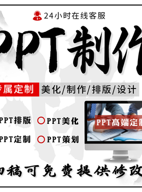 ppt代制作高端设计美化修改排版企业品牌商务汇报课件竞聘PPT帮做