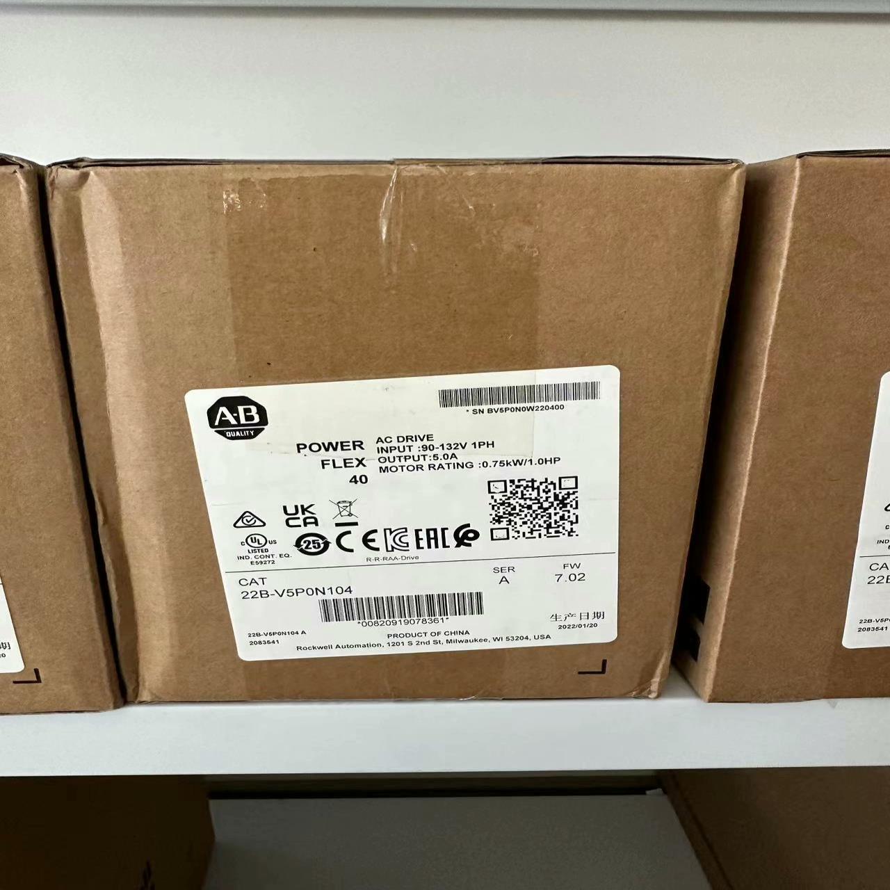 AB罗克韦尔变频器22B-V5P0N104全新原装正品现货,
