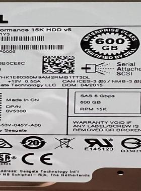 DELL服务器硬盘PN：0V5300  ST600MP000