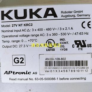 AN00 KRC2 询价KUKA库卡控制柜电源27V
