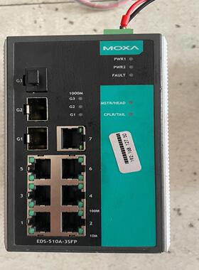 [德峰]Moxa EDS510A-3SFP，3千兆7百兆，环网交换机