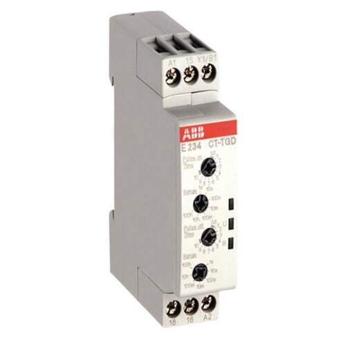 ABB电子时间继电器 CT-TGD.12 1c/o， 24-240VAC 24-48VDC