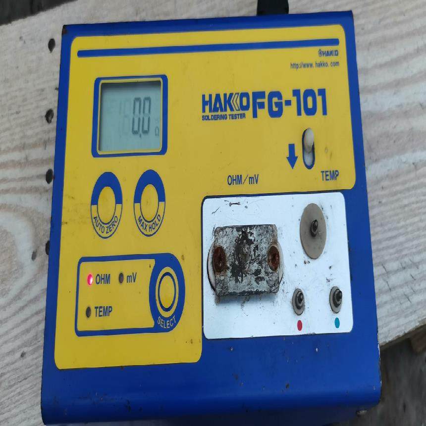 HAKKO/白光 FG-101电烙铁数显温度计，通电正常，包