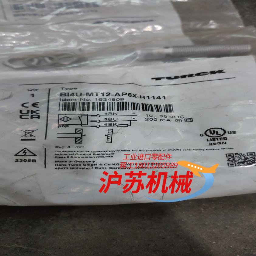 图尔克BI4U-MT12-AP6X-H1141感应器全新