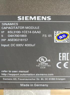 （设备配件）6SL3100-1CE14-0AA0