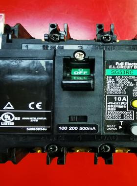 原装正品富士漏电保护断路器SG53RC 10A