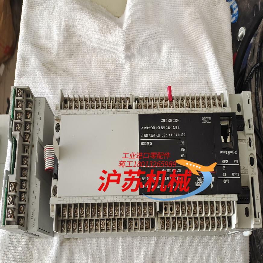 三菱PLC,FX5U-80MT/ES,，主机后边