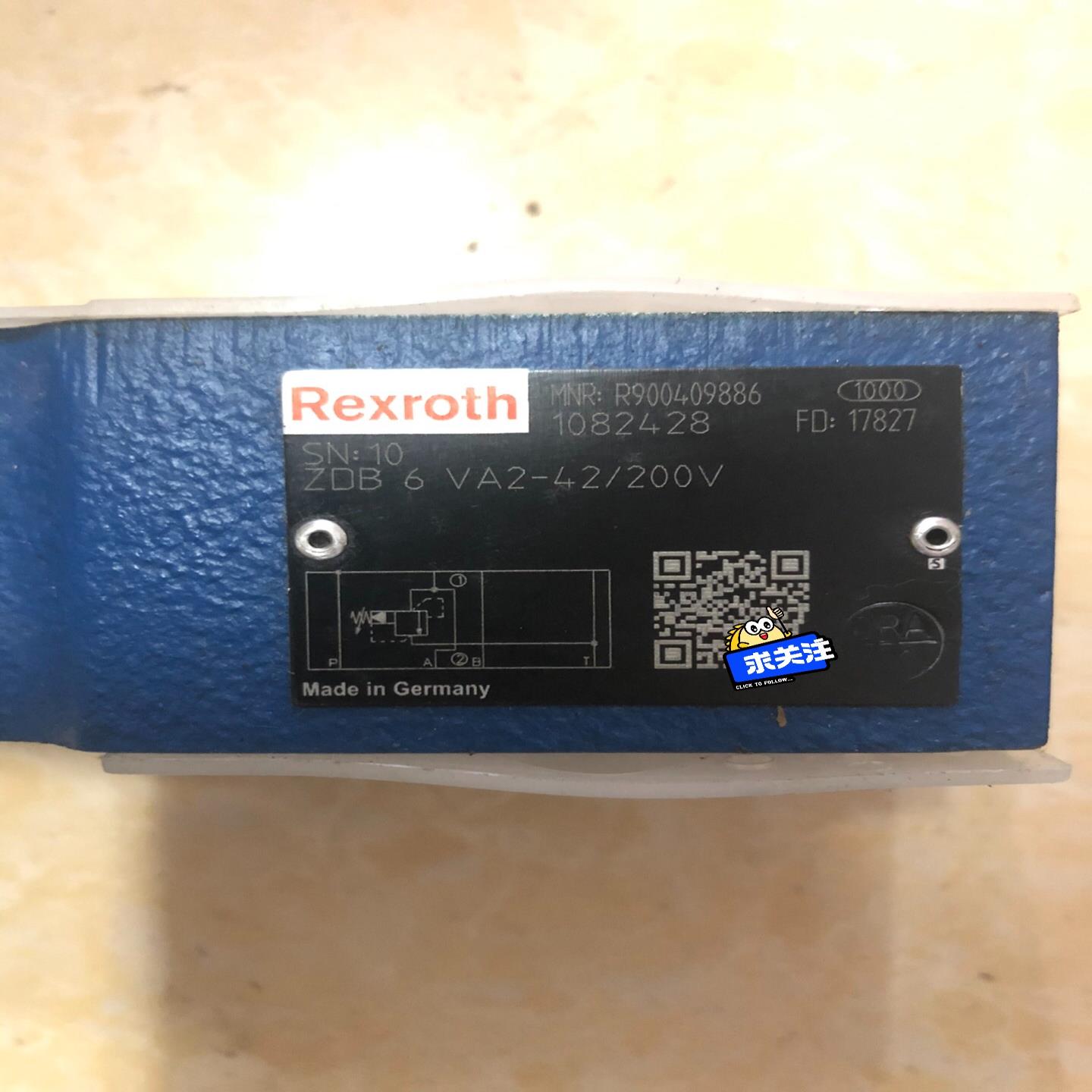 力士乐溢流阀R900409886  ZDB6VA2-42/2